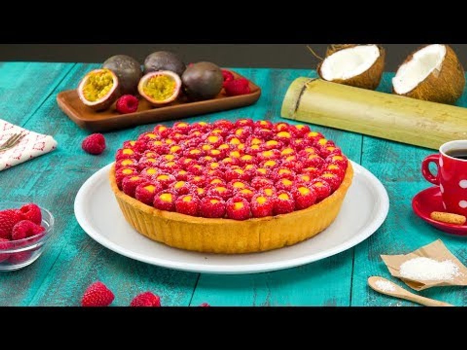 Mit Maracujacreme als besonderer Füllung: der Himbeer-Kokos-Kuchen.