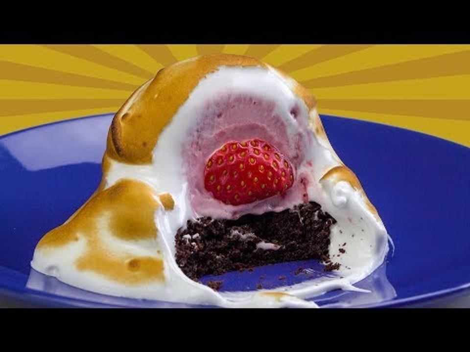 Gebackenes Eis mit Erdbeere - leckeres Dessert mit diesem Rezept einfach selber machen!
