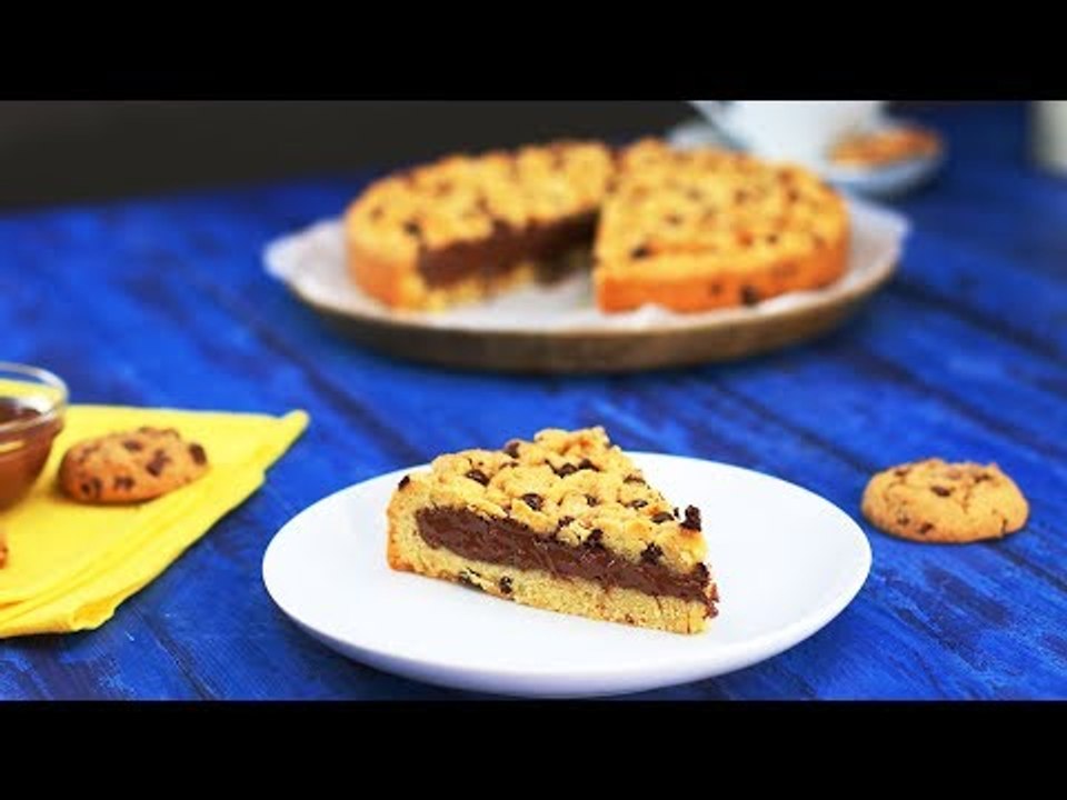 Groß, größer, Riesen-Schoko-Cookie mit Nutella-Füllung.