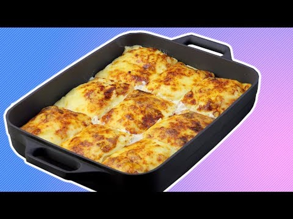 Pfannkuchen Auflauf mit Hähnchen - Rezept zum Nachkochen