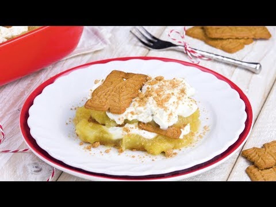 Apfel Spekulatius Dessert - Rezept für ein Weihnachts Tiramisu