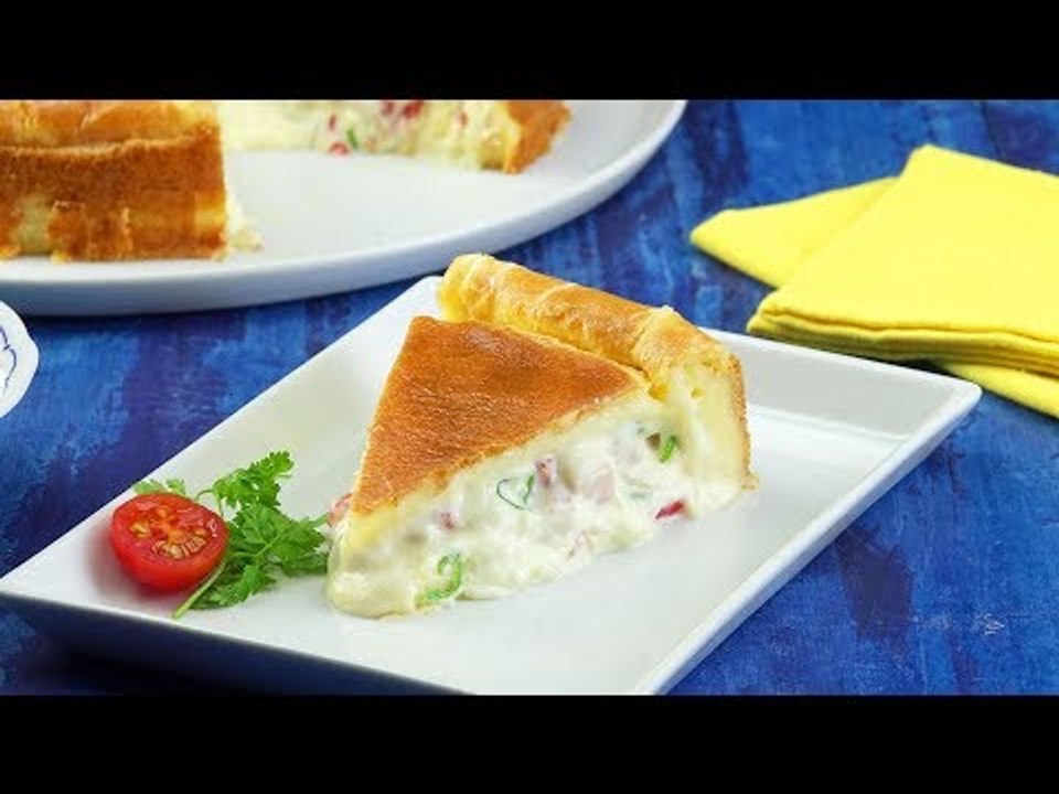 Kunterbunten Gemüsekuchen selber machen mit diesem Auflauf Rezept für das nächste Mittagessen