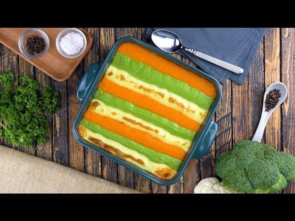 Sheperd's Pie mit Gemüse Püree - ein herzhaftes Auflauf Rezept