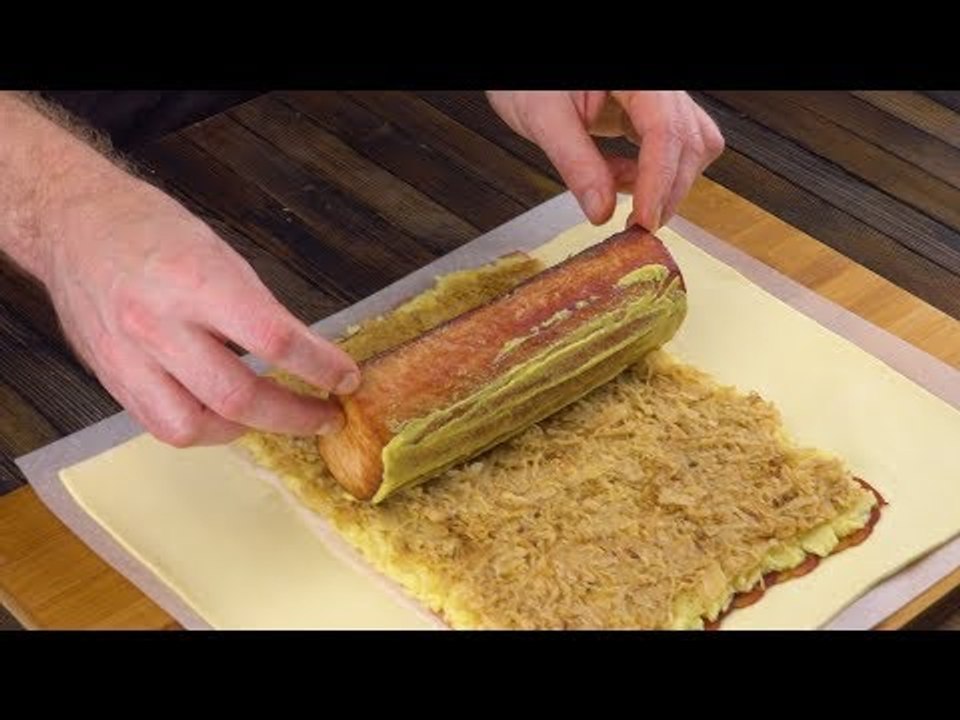 Kassler im Blätterteig: Ein Braten Rezept das keine Beilagen mehr braucht.