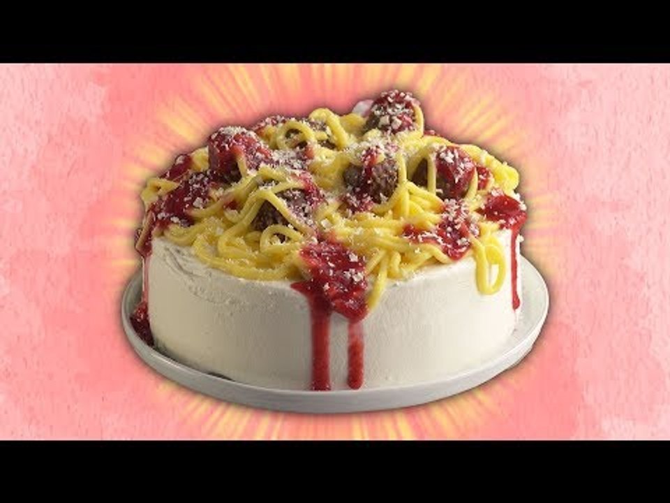 Wir machen Spaghetti mit Hackbällchen als Dessert!