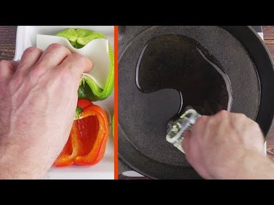 DAMIT hast du Paprika garantiert noch nicht gefüllt. Dabei ist die Kombination genial!