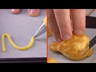 Wenn du eine große 2 auf das Blech spritzt, werden deine Gäste am Tisch staunen.