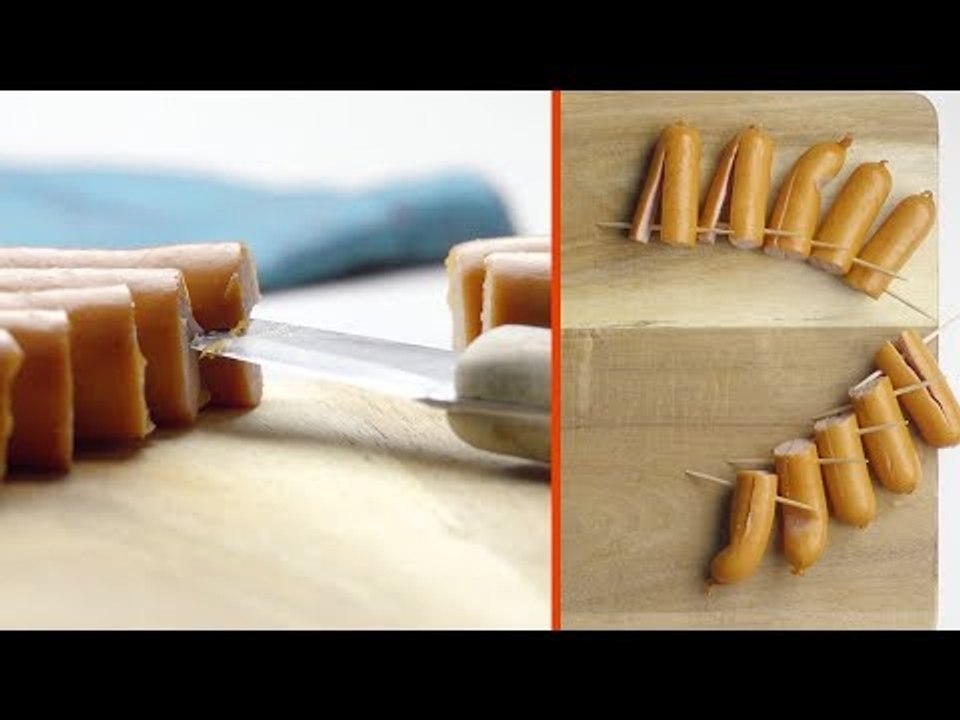 Mache aus 5 Würstchen und 10 Zahnstochern das coolste ...