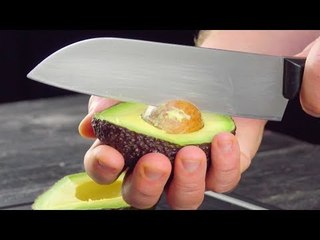 Hau das Messer in den Kern. Nach 20 min im Ofen wird d...