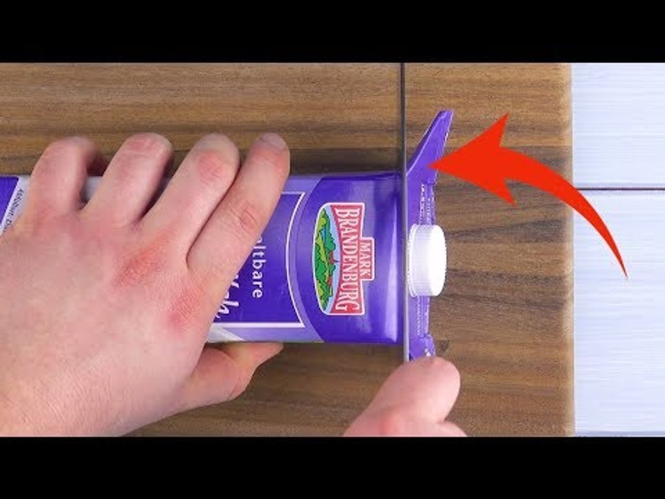 Schneide die Milchpackung SO auf und dein Gegenüber kriegt Herzchen in den Augen!