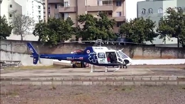 Paciente com doença pulmonar é trazido de helicóptero a Cascavel