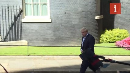 Boris Johnson gives speech at Downing Street after becoming PM