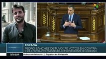 Pedro Sánchez pierde primera votación de investidura en España