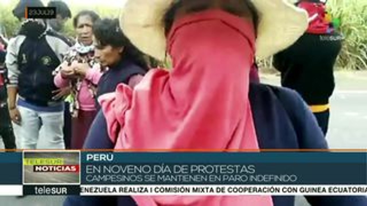 Perú: persisten protestas contra proyecto Tía María pese a represión