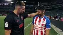 Los Mexicanos Héctor Herrera y Oribe Peralta, en el Atlético-Chivas