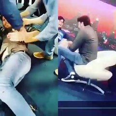 Video do apresentador Danilo Gentili sendo supostamente agredido