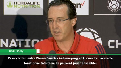 Arsenal - Emery : "Aubameyang, un joueur très précieux"