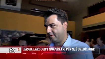BASHA LARGOHET NGA TEATRI PËR NJË DREKË PUNE