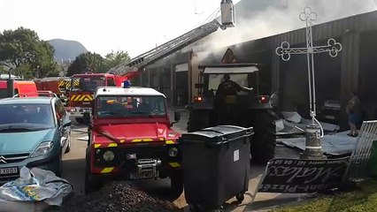 Incendie à la caserne de Collonges (Ain)