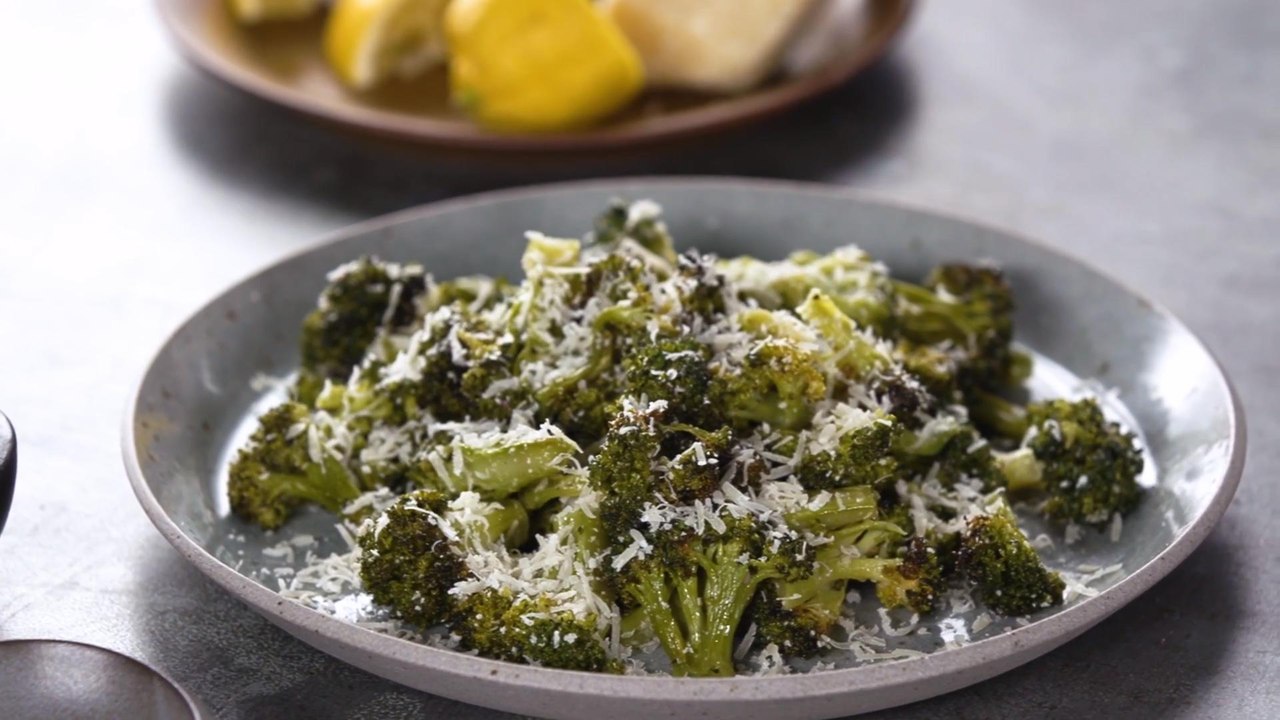Roasted Broccoli with Lemon and Parmesan