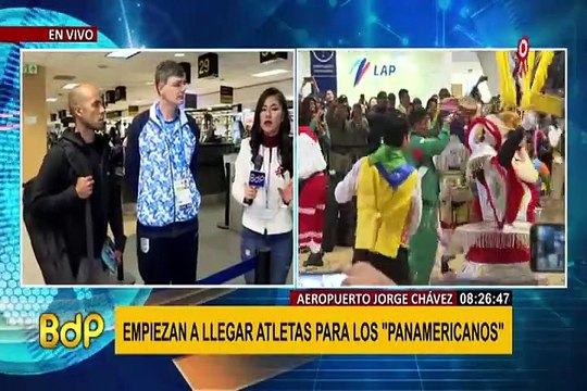 Aeropuerto Jorge Chávez: continúa llegada de atletas para Juegos Panamericanos
