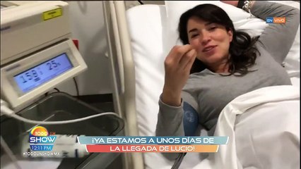 ¡Mira cómo late el corazón de Lucio! Laura G está a unos días de convertirse en mamá.