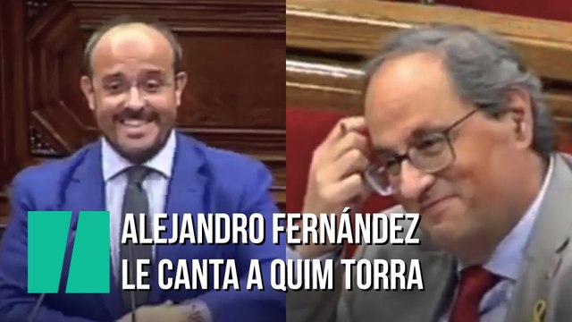 Alejandro Fernández le canta a Quim Torra una canción de Manolo Escobar