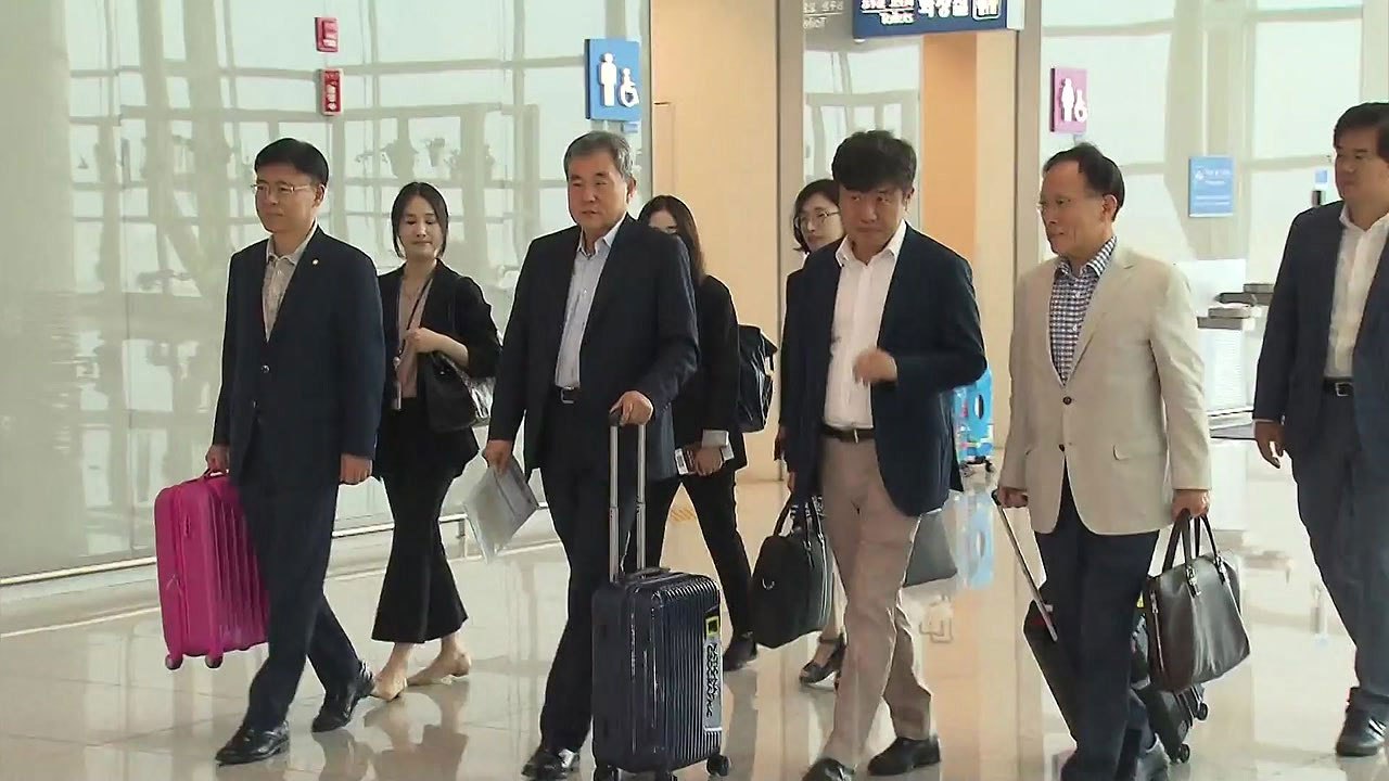 국회 방미단 출국..."日 부당한 수출 규제 조치 적극 설명" / YTN