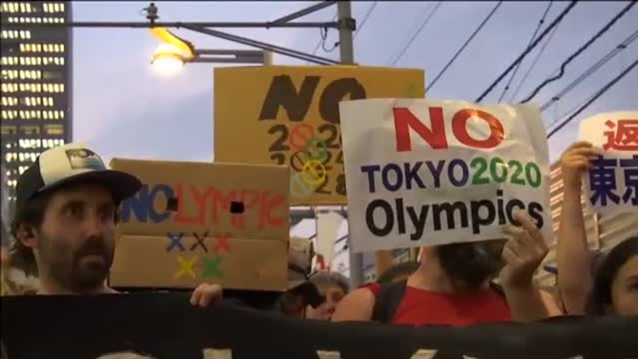 Más de cien personas se manifiestan en Tokio contra los Juegos Olímpicos de 2020
