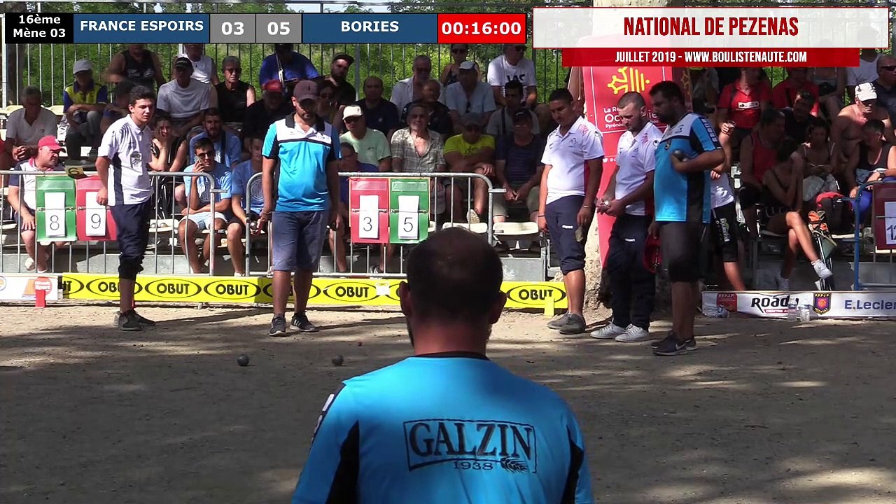 National de Pézenas 2019, le jubilé ! 16ème de finale France Espoirs VS Bories