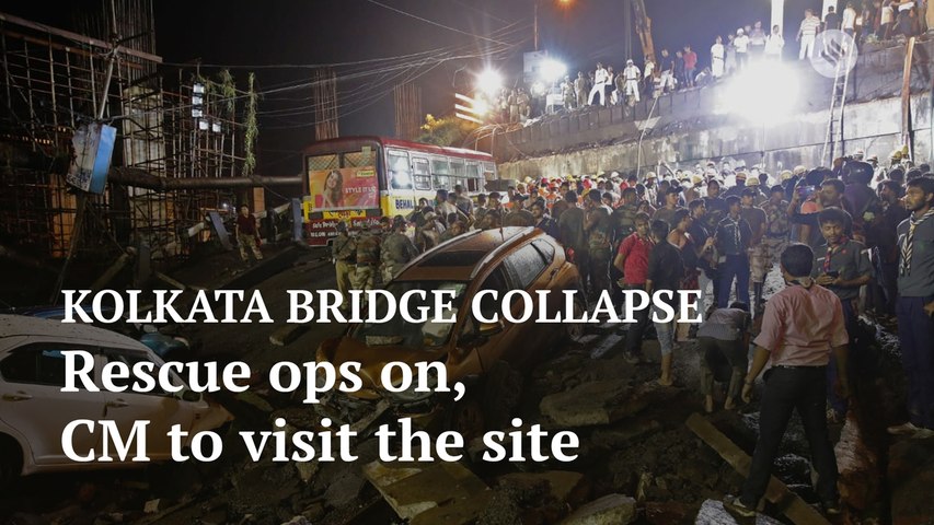 Kolkata bridge collapse: Rescue operations continue at the site, Mamata Banerjee to visit at 2 pm