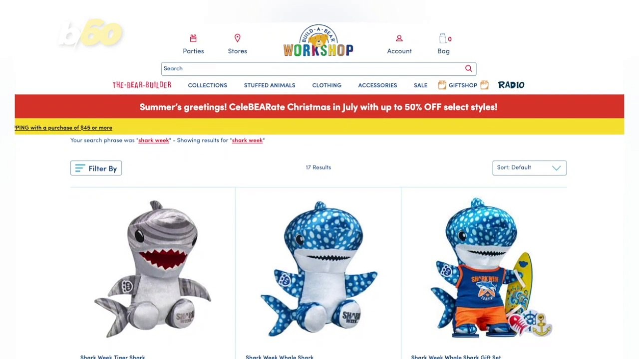 Build-A-Bear Launches Cuddly Shark Week-Inspire...