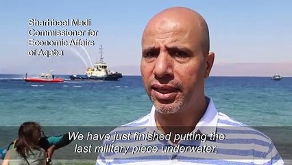 Fish tanks: Jordan sinks military hardware for underwater museum