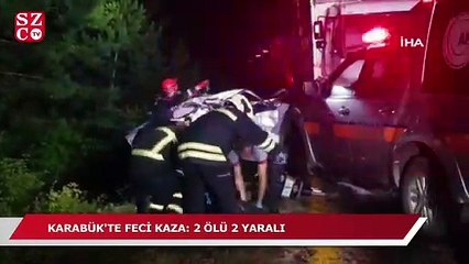 Otomobil tomruk yüklü kamyonla çarpıştı: 2 ölü, 2 yaralı