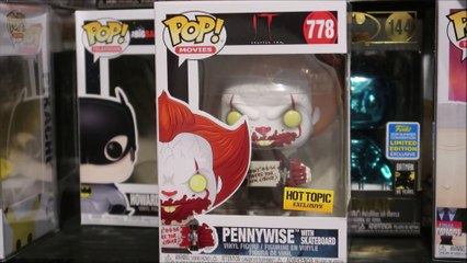 IT MOVIE CHAPTER 2 PENNYWISE ON SKATEBOARD FUNKO POP HOT TOPIC EXCLUSIVE REVIEW