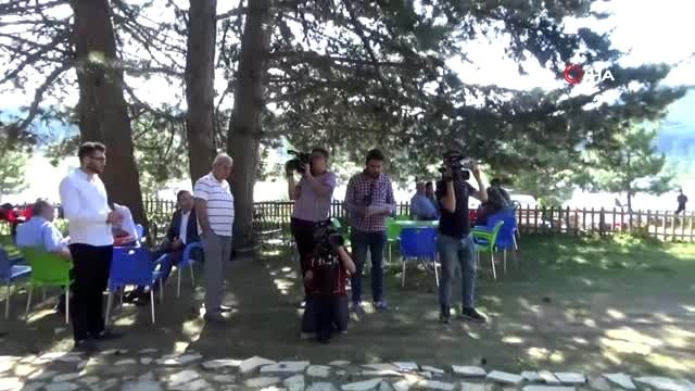 Basın mensupları 24 Temmuz Basın Bayramı için Gölcük Yaylası'nda bir araya geldi