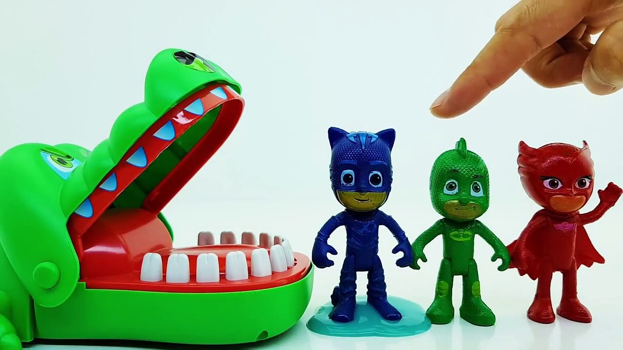 -PJ Masks , Super Wings Crocodile Toys Learn Colors with Colorful Paints