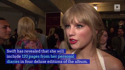 Taylor Swift to Include Old Diary Entries With New Album