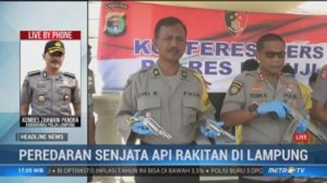 Polres Mesuji Sita 58 Pucuk Senpi Rakitan
