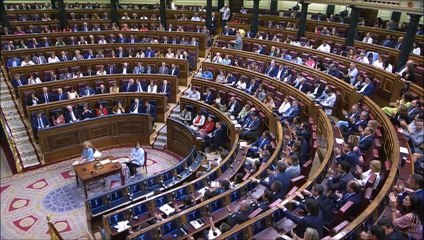 García Adanero (Navarra Suma) en la investidura de Pedro Sánchez