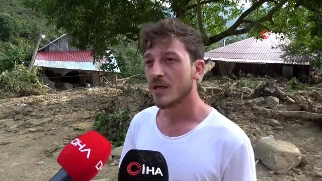 Sel felaketini yaşayan genç o anları anlattı: Selin getirdiği dev ağaç eve 3 metre kala durdu
