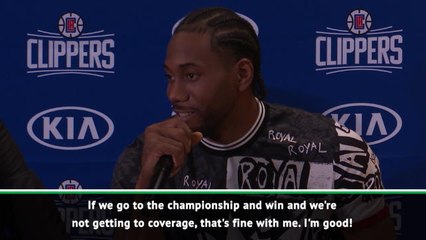 Clippers have been better than the Lakers - Kawhi