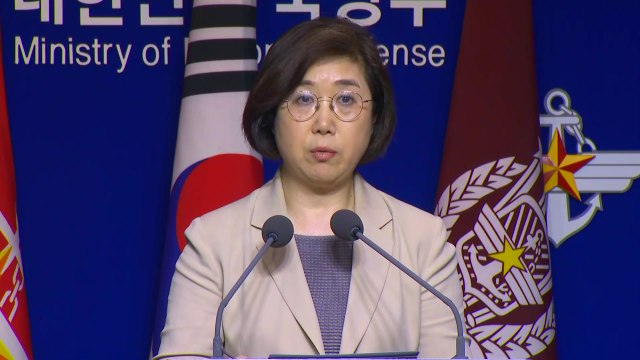 北 단거리 미사일 발사 관련 국방부 브리핑 / YTN