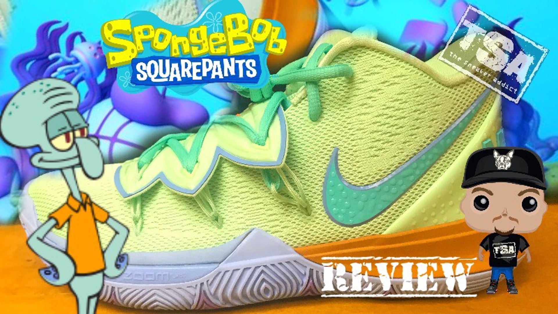 Sepatu Basket Desain Nike Kyrie 5 Irving 5 Joint Spongebob