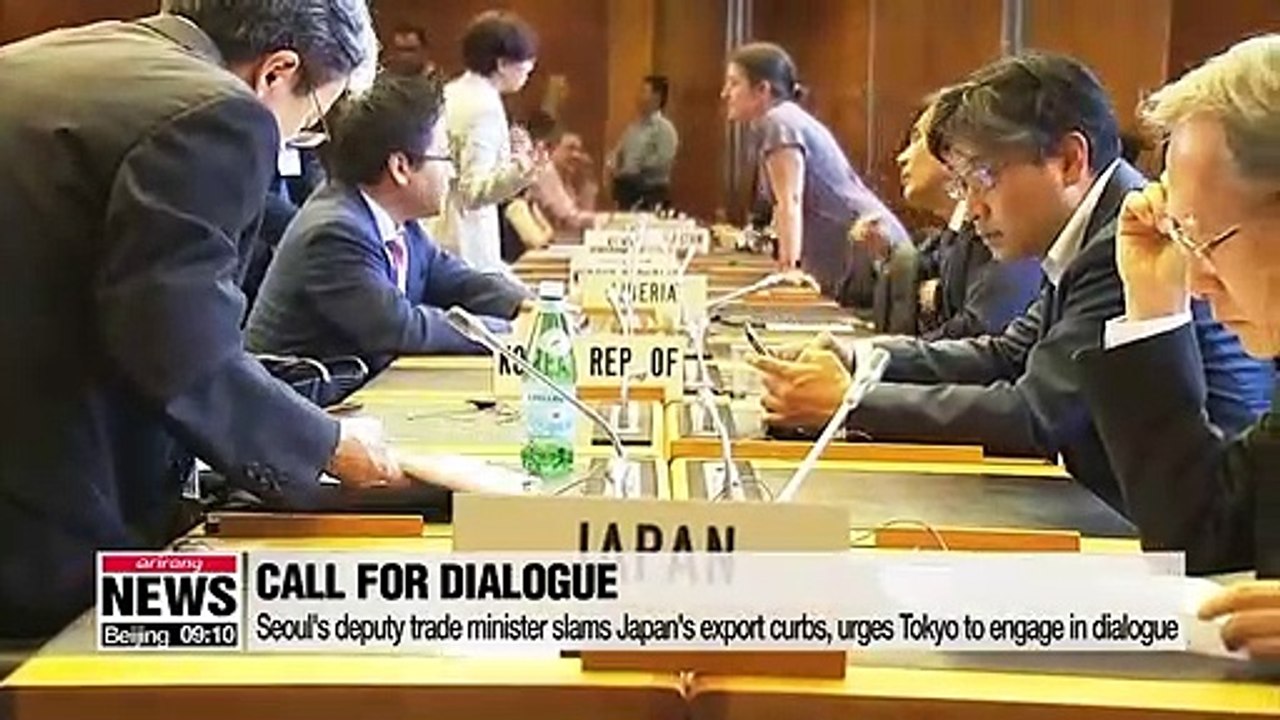 S. Korea's deputy trade minister slams Japan's export curbs at WTO meeting