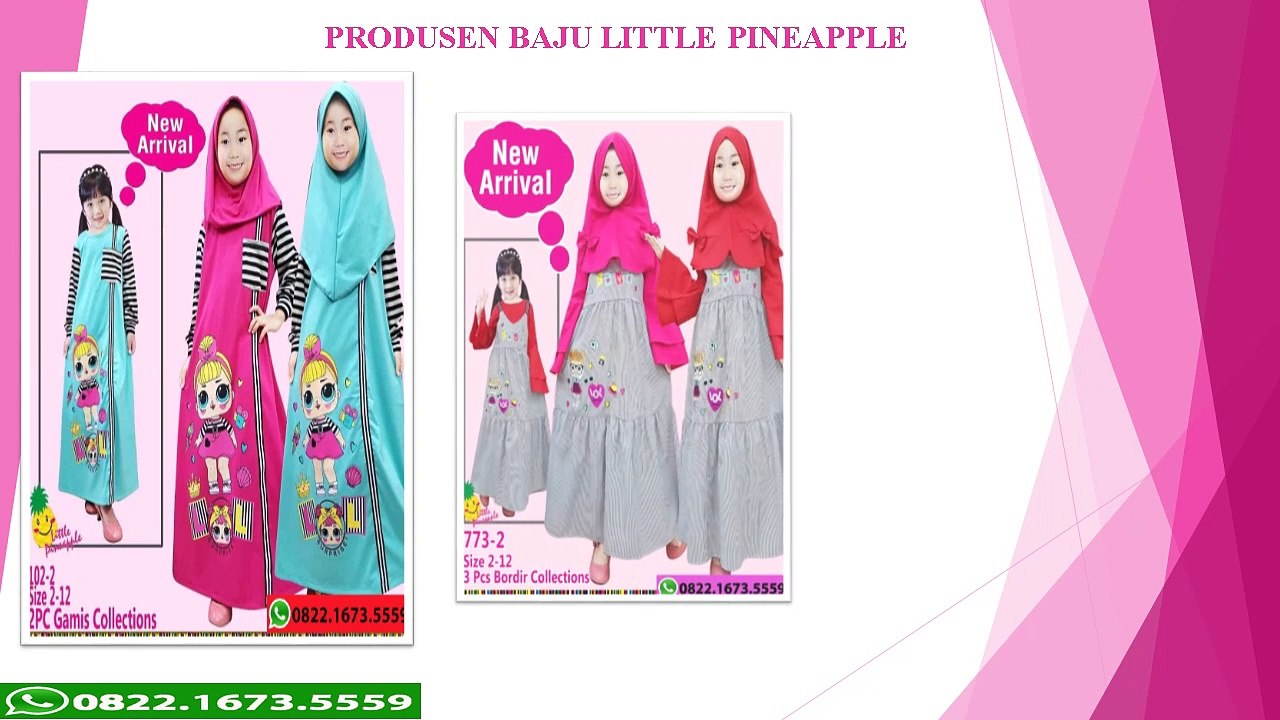 PROMO...!!! WA 0822-1673-5559, Pembuat Baju Anak Little Pineapple & London Kids