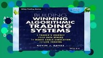 About For Books  Building Winning Algorithmic Trading Systems: A Trader s Journey From Data Mining