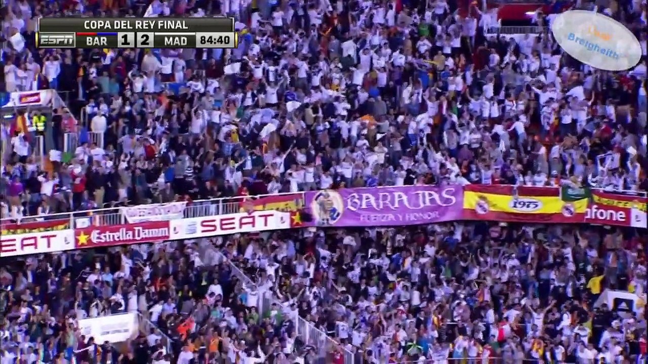 Gareth Bale's incredible goal against Barcelona هدف جاريث بيل الخرافي على برشلونة