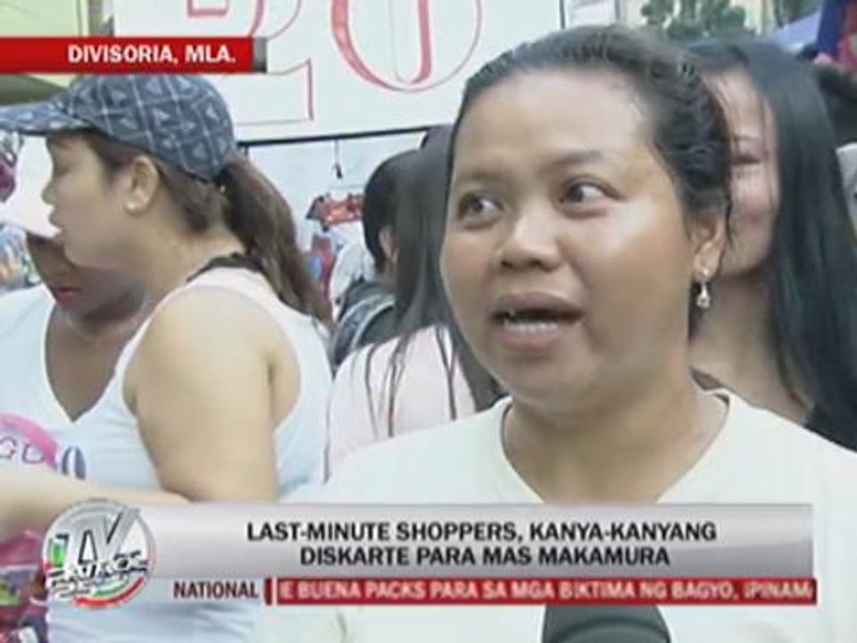 Shoppers rush to Divisoria 2 days before Christmas