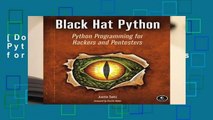 [Doc] Black Hat Python: Python Programming for Hackers and Pentesters